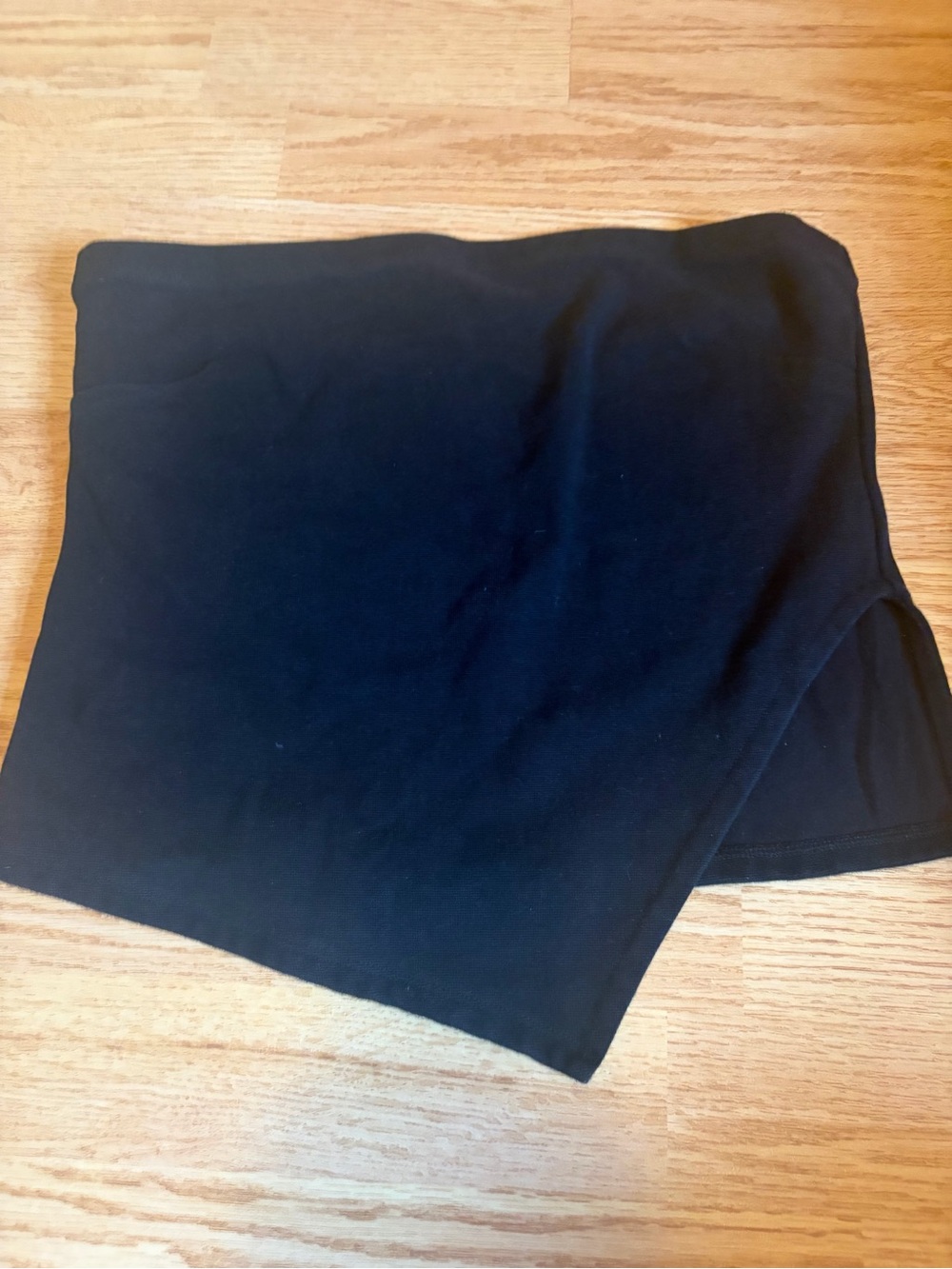 Oak and Fort - Cotton Black Tube Crop Top / Bandeau - size medium